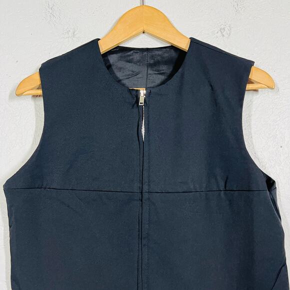 Elliott Lauren Zip Vest Sleeveless Mod Sleek Black Basic Insulate Casual - 10 - Picture 2 of 5